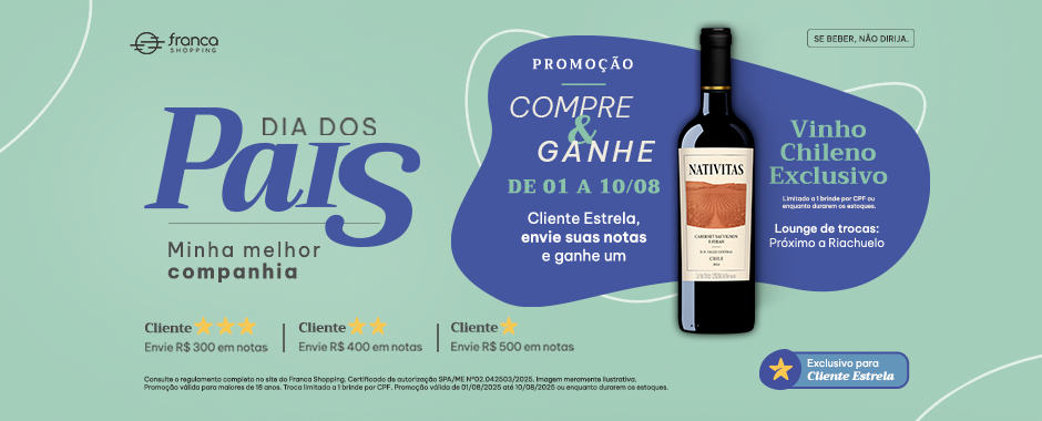 Compre & Ganhe: Dia dos Pais